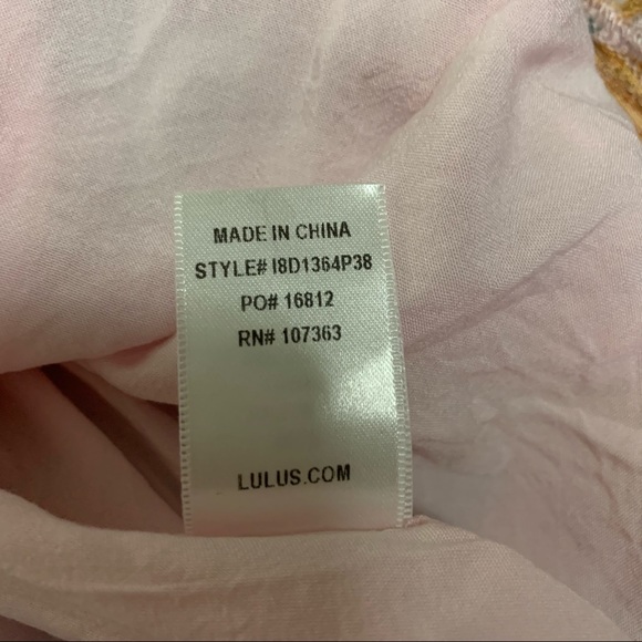 Lulu’s | LIKE NEW | Baby Pink Floral Wrap Mini Dress | L - Picture 15 of 15